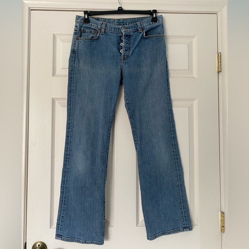 Lucky Brand Women's Dungarees Easy Rider Medium Wash Bootcut Jeans 12/31
